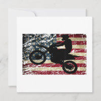 Bandera de Dirt Bike Estados Unidos Camiseta Motoc