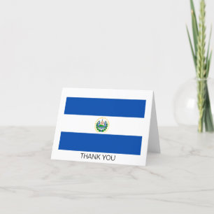 Tarjeta De Agradecimiento Bandera de El Salvador