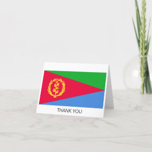 Tarjeta De Agradecimiento Bandera de Eritrea