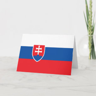 Tarjeta De Agradecimiento Bandera de Eslovaquia