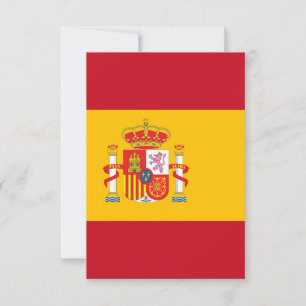 Tarjeta De Agradecimiento bandera de España