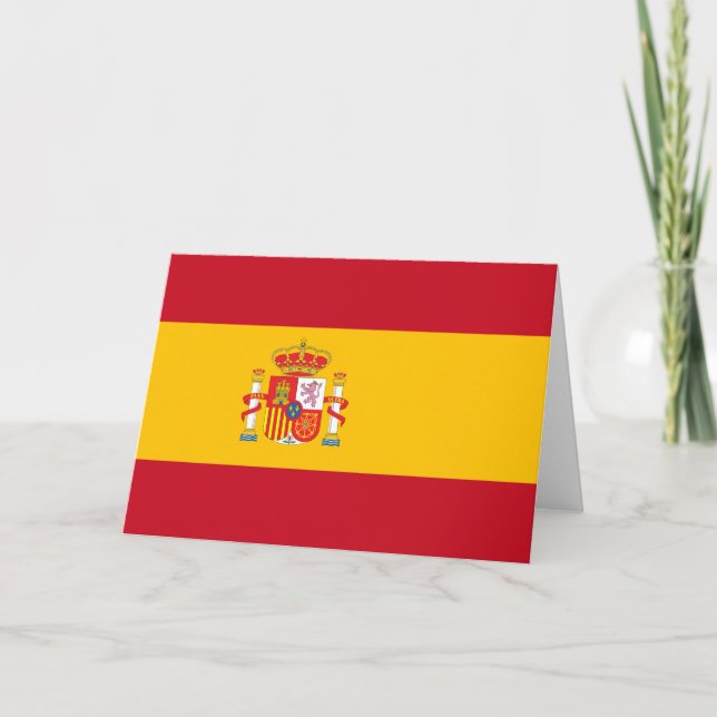 Tarjeta De Agradecimiento Bandera de España (Anverso)