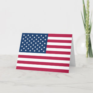 Tarjeta De Agradecimiento Bandera de Estados Unidos