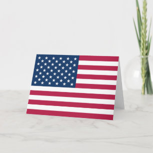 Tarjeta De Agradecimiento Bandera de Estados Unidos