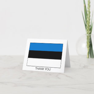 Tarjeta De Agradecimiento Bandera de Estonia