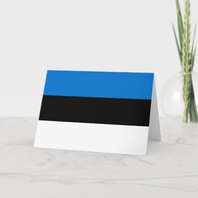 Tarjeta De Agradecimiento Bandera de Estonia (Anverso)