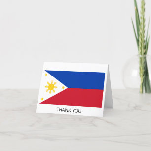 Tarjeta De Agradecimiento Bandera de Filipinas
