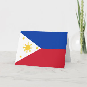 Tarjeta De Agradecimiento Bandera de Filipinas