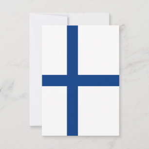 Tarjeta De Agradecimiento Bandera de Finlandia