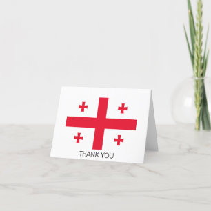 Tarjeta De Agradecimiento Bandera de Georgia
