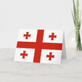 Tarjeta De Agradecimiento Bandera de Georgia