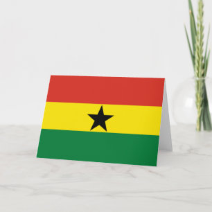Tarjeta De Agradecimiento Bandera de Ghana