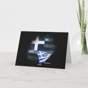 Tarjeta De Agradecimiento bandera de Grecia