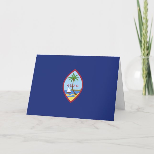 Tarjeta De Agradecimiento Bandera de Guam (Anverso)