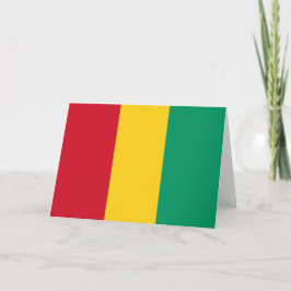 Tarjeta De Agradecimiento Bandera de Guinea