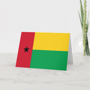 Tarjeta De Agradecimiento Bandera de Guinea-Bissau
