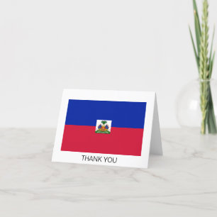 Tarjeta De Agradecimiento Bandera de Haití