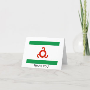 Tarjeta De Agradecimiento Bandera de Ingusetia