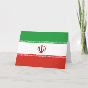 Tarjeta De Agradecimiento Bandera de Irán