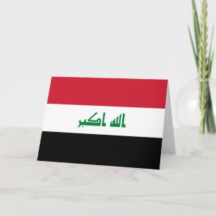 Tarjeta De Agradecimiento Bandera de Iraq