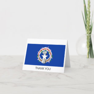 Tarjeta De Agradecimiento Bandera de Islas Marianas del Norte