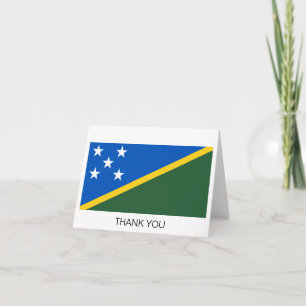 Tarjeta De Agradecimiento Bandera de Islas Salomón