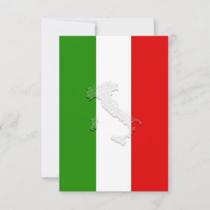 Tarjeta De Agradecimiento Bandera de Italia