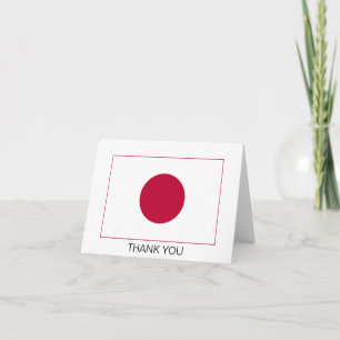 Tarjeta De Agradecimiento Bandera de Japón