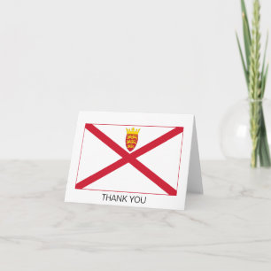 Tarjeta De Agradecimiento Bandera de Jersey