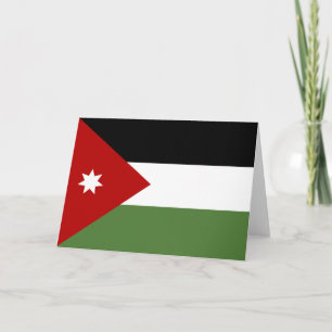 Tarjeta De Agradecimiento Bandera de Jordania