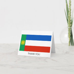 Tarjeta De Agradecimiento Bandera de Khakasia