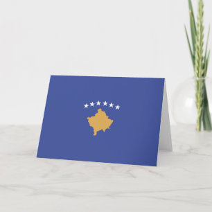 Tarjeta De Agradecimiento bandera de Kosovo