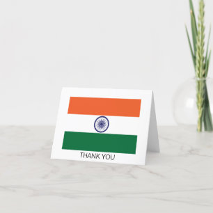 Tarjeta De Agradecimiento Bandera de la India