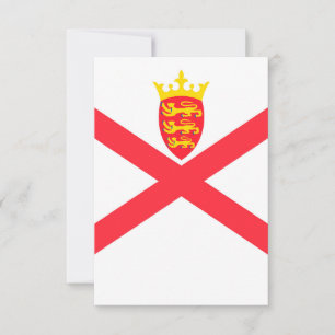 Tarjeta De Agradecimiento Bandera de la Isla de Jersey