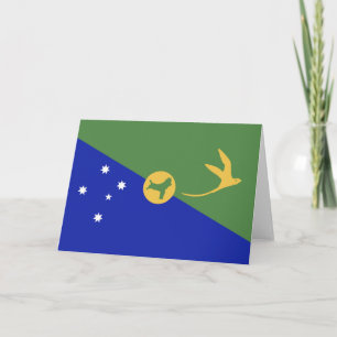 Tarjeta De Agradecimiento bandera de la Isla de Navidad