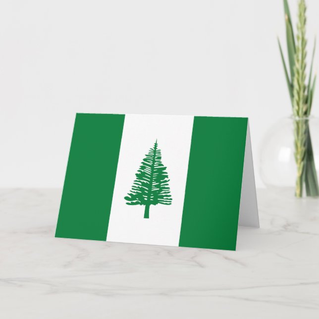 Tarjeta De Agradecimiento Bandera de la isla Norfolk (Anverso)