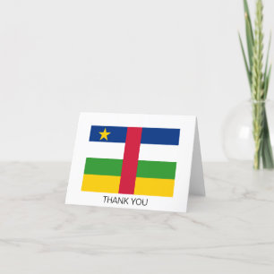 Tarjeta De Agradecimiento Bandera de la República Centroafricana