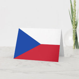 Tarjeta De Agradecimiento Bandera de la República Checa