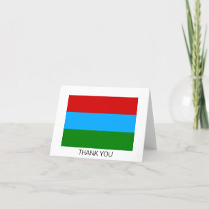 Tarjeta De Agradecimiento Bandera de la República de Carelia