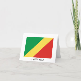 Tarjeta De Agradecimiento Bandera de la República del Congo