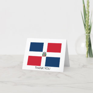 Tarjeta De Agradecimiento Bandera de la República Dominicana