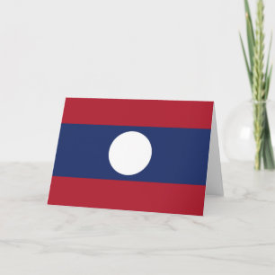 Tarjeta De Agradecimiento Bandera de Laos