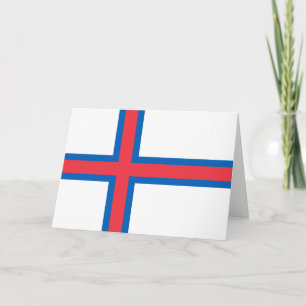 Tarjeta De Agradecimiento Bandera de las Islas Feroe