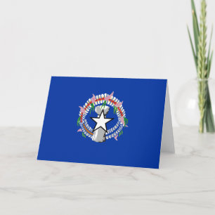 Tarjeta De Agradecimiento Bandera de las Islas Marianas del Norte