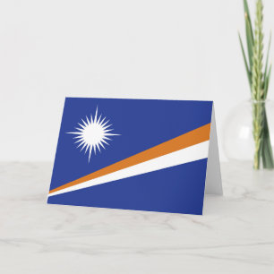 Tarjeta De Agradecimiento Bandera de las Islas Marshall