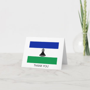 Tarjeta De Agradecimiento Bandera de Lesoto