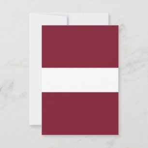 Tarjeta De Agradecimiento Bandera de Letonia