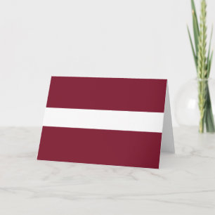 Tarjeta De Agradecimiento Bandera de Letonia