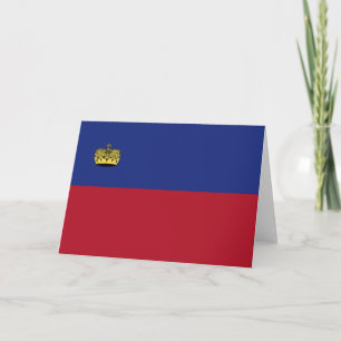 Tarjeta De Agradecimiento Bandera de Liechtenstein