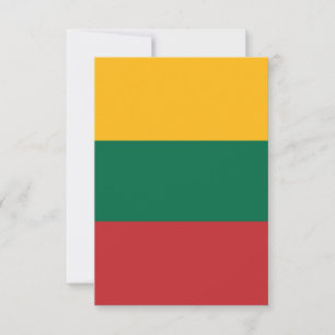 Tarjeta De Agradecimiento bandera de Lituania